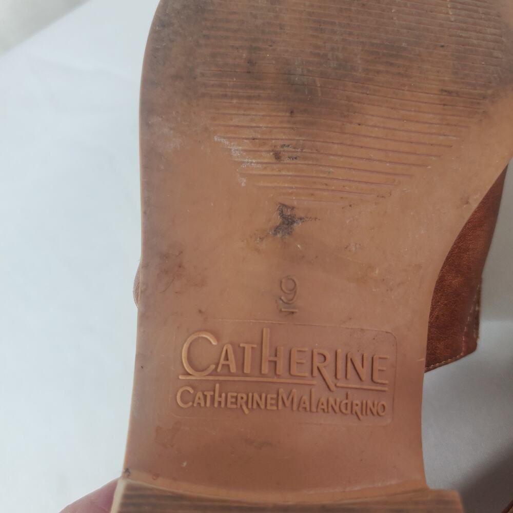 Catherine Malandrino Alaney Tan D'Orsay Flats Women's 9.5 Pointed Toe Slip On - Picture 7 of 8